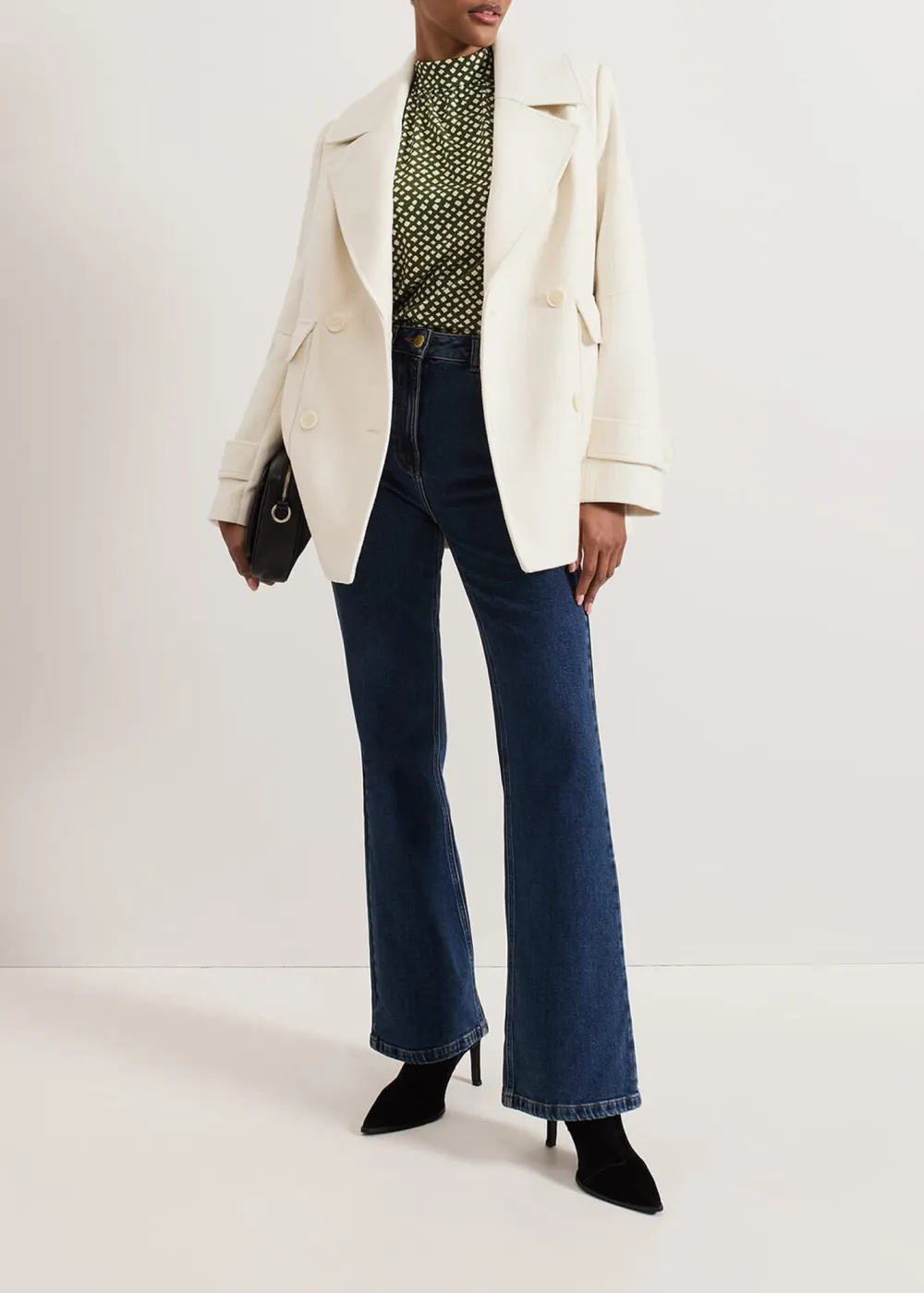 All-Match Casual Abstract Art Turtleneck Top