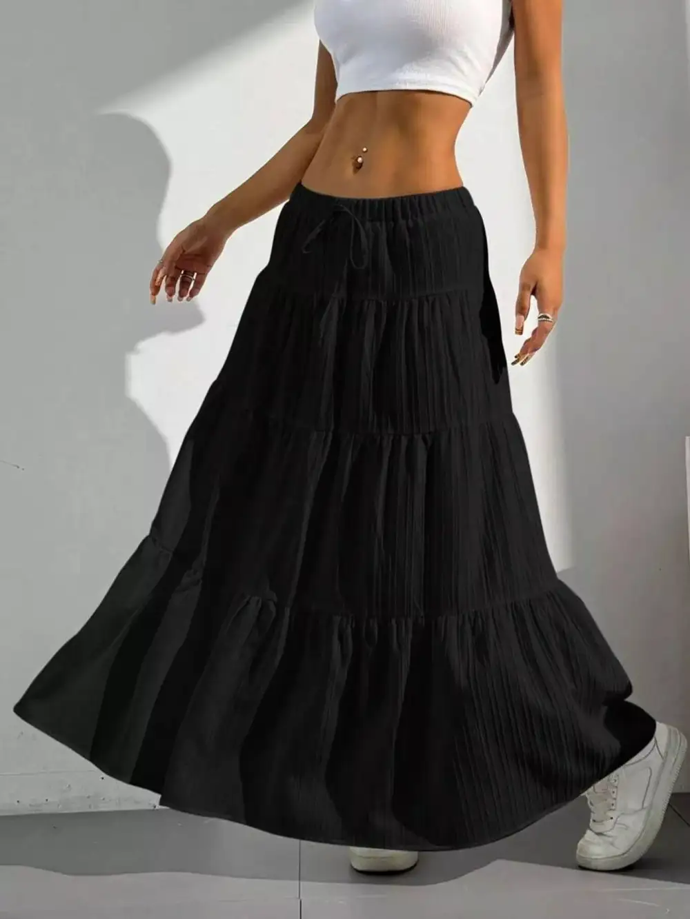 Flowy Tiered Maxi So Relaxed Skirt
