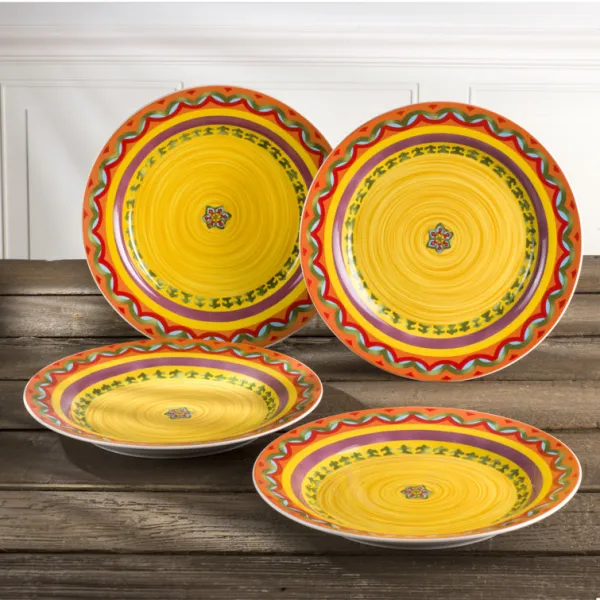 Euro Ceramica Galicia Stoneware Dinnerware Set - Service for 4