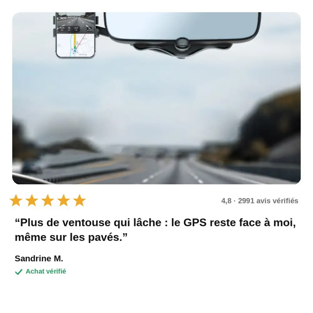 Car Rearview Mirror Phone Mount