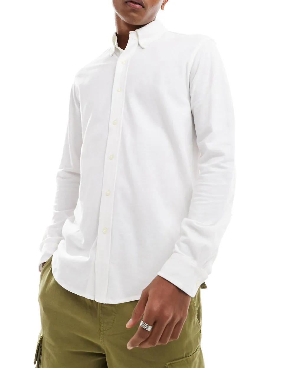 Oxford Shirt In Slim Fit White
