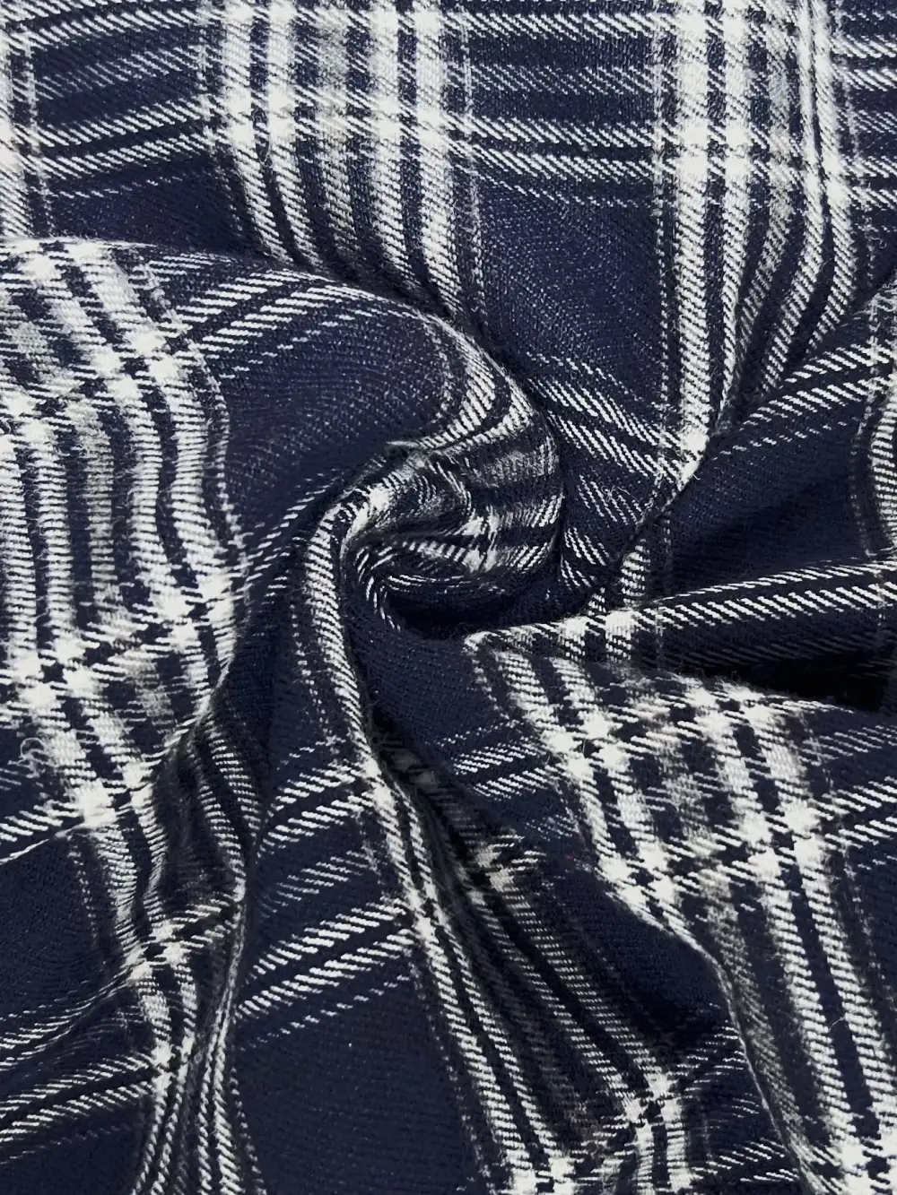 Plaid Drawstring Wide Leg Pants
