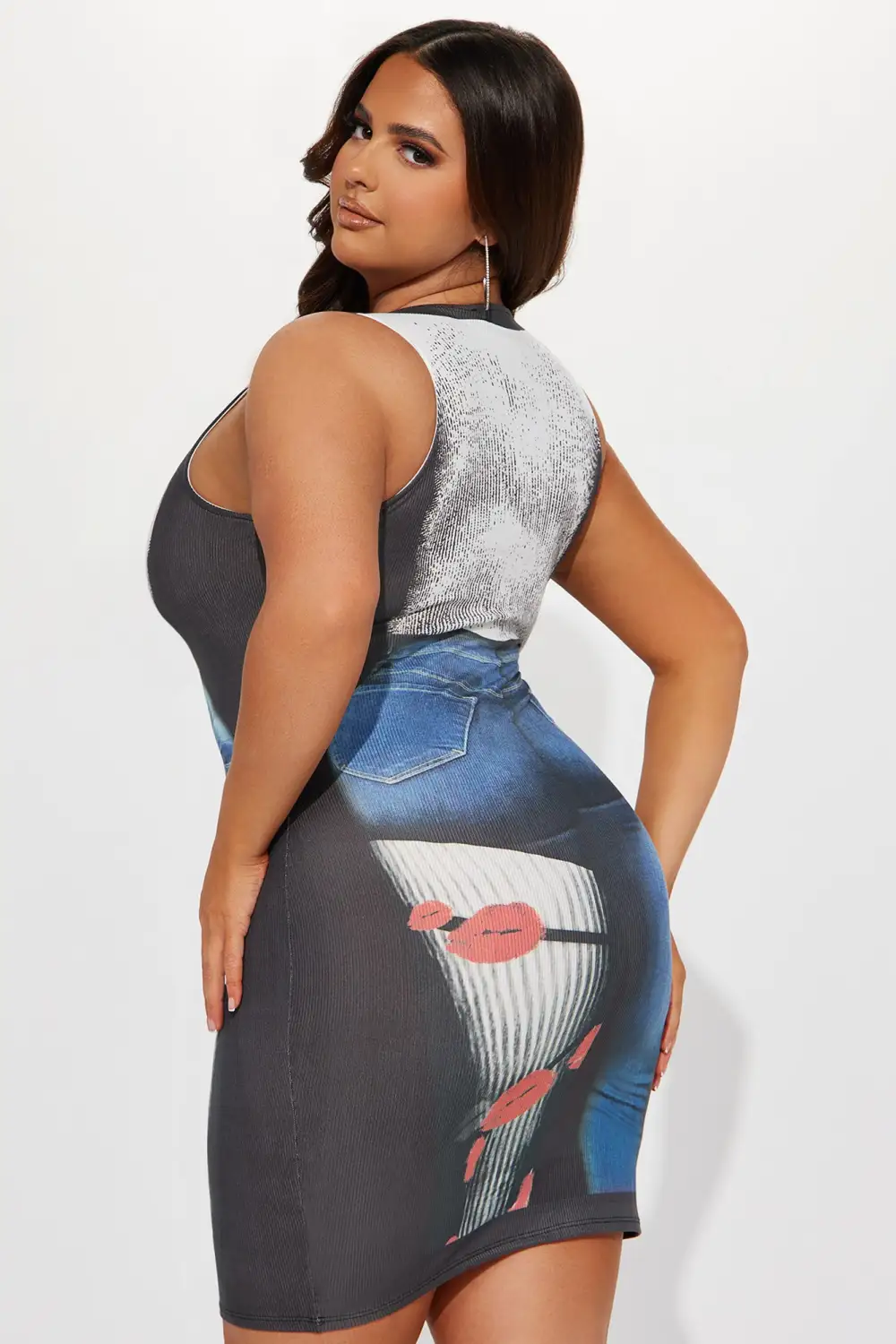 Amaia Mini Dress - Blue/combo