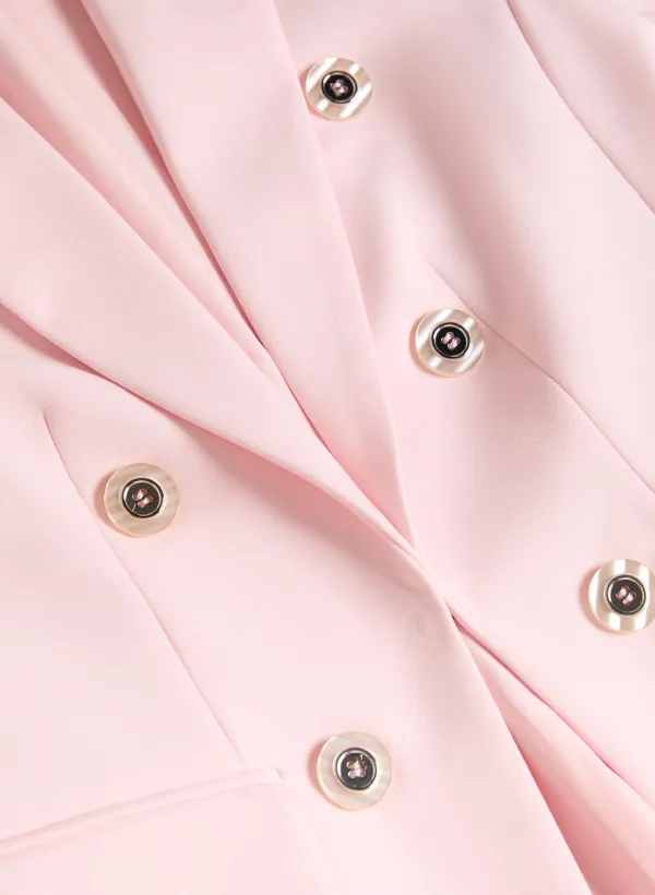 Pink Feminine Style Blazer