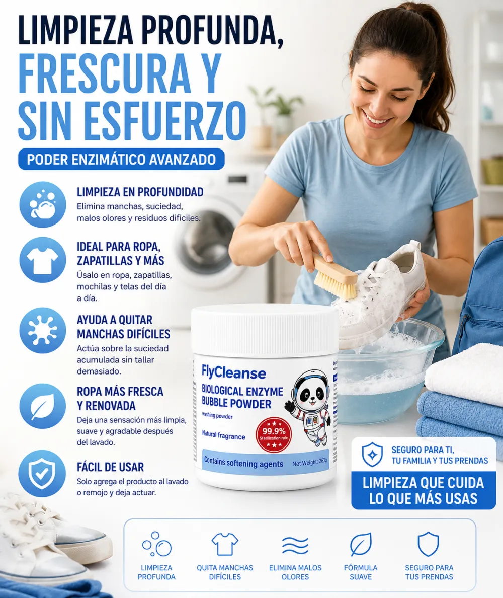 Biological enzyme bubble powder