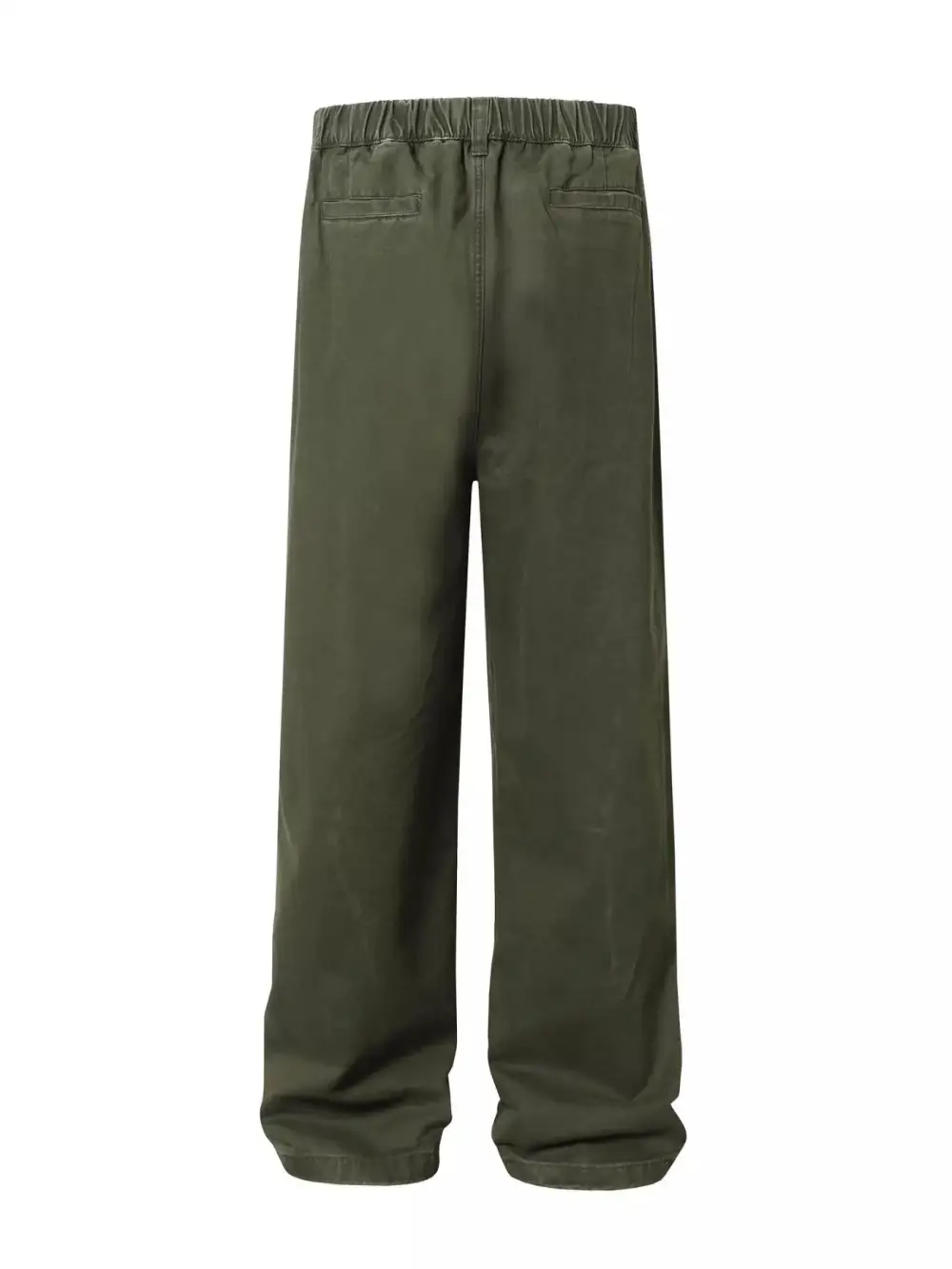 Men's Wide Leg Pants with Elastic Waistband