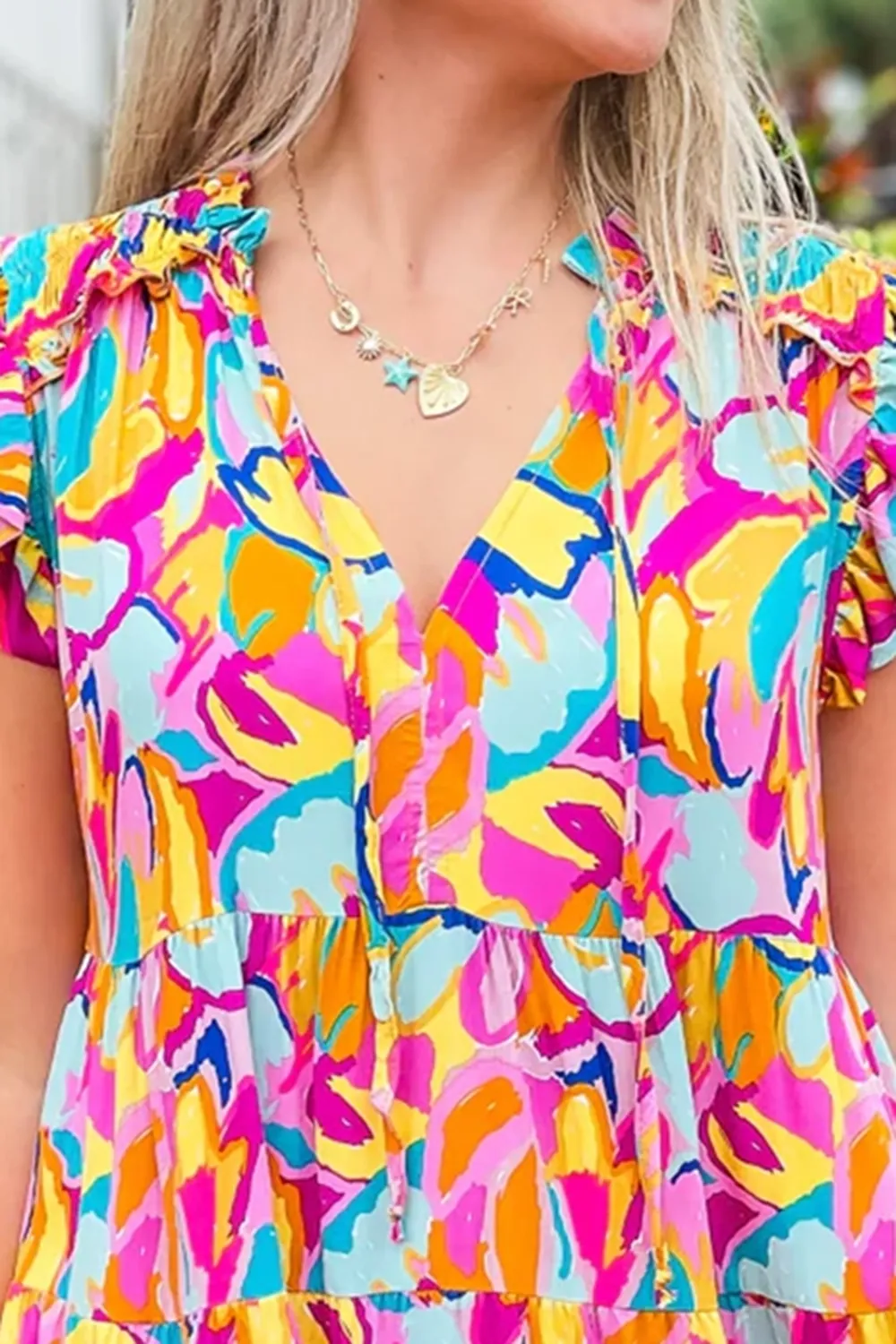Floral Short Holiday Dress
