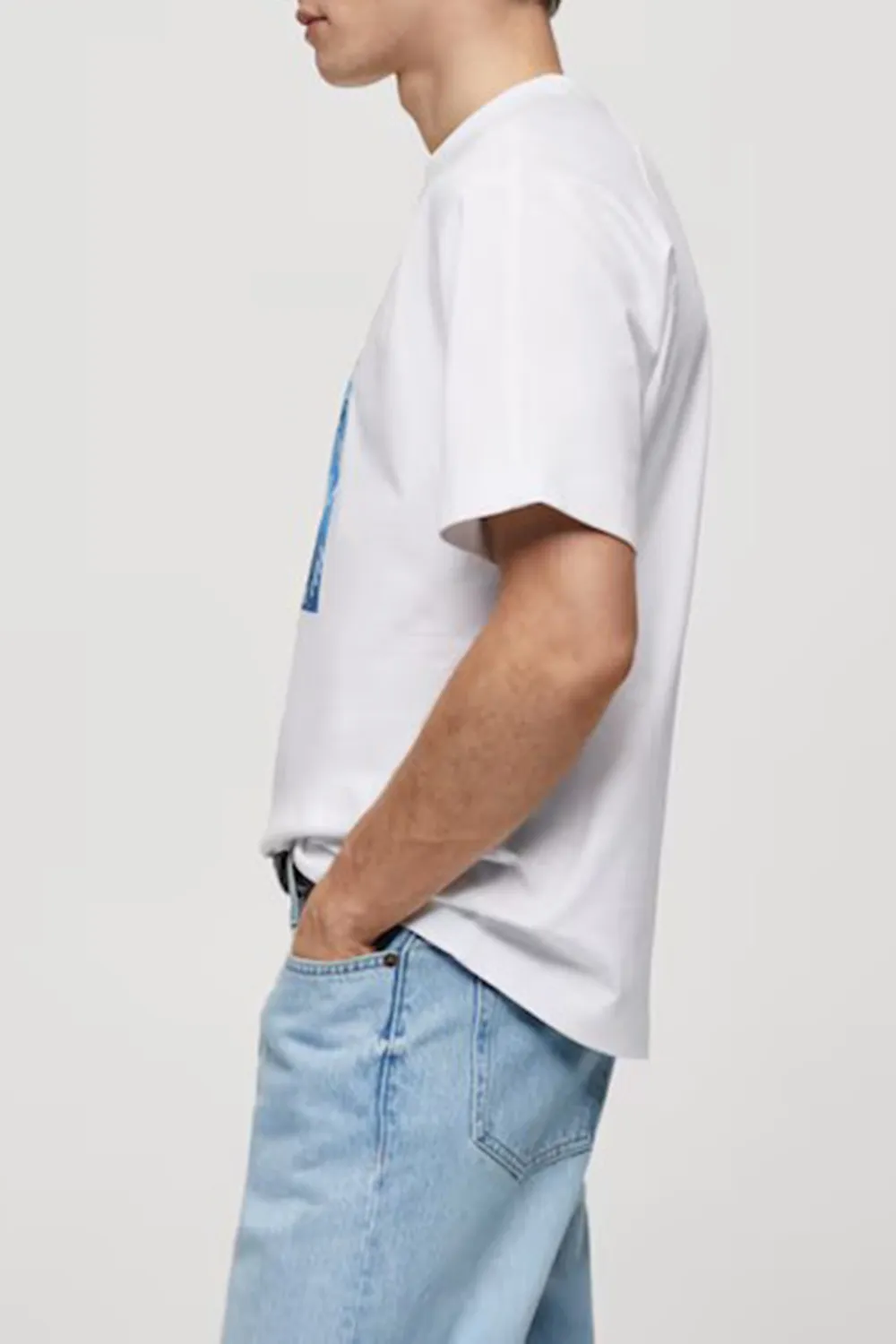 Cotton Printed T-Shirt With Drawing