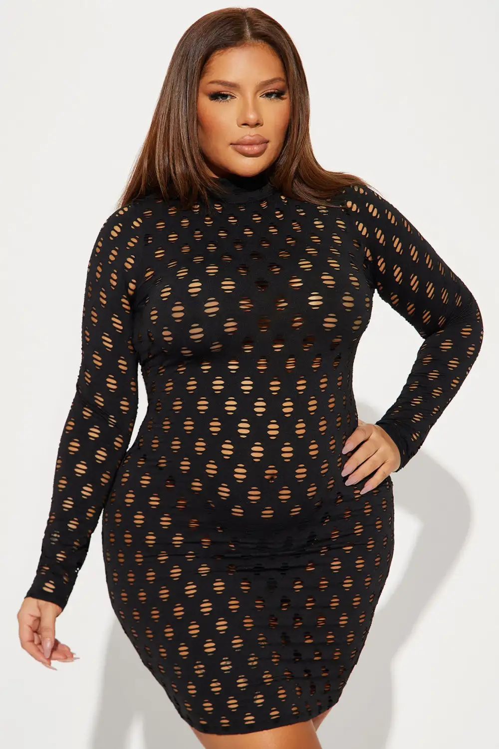 Enough Play Mini Dress - Black