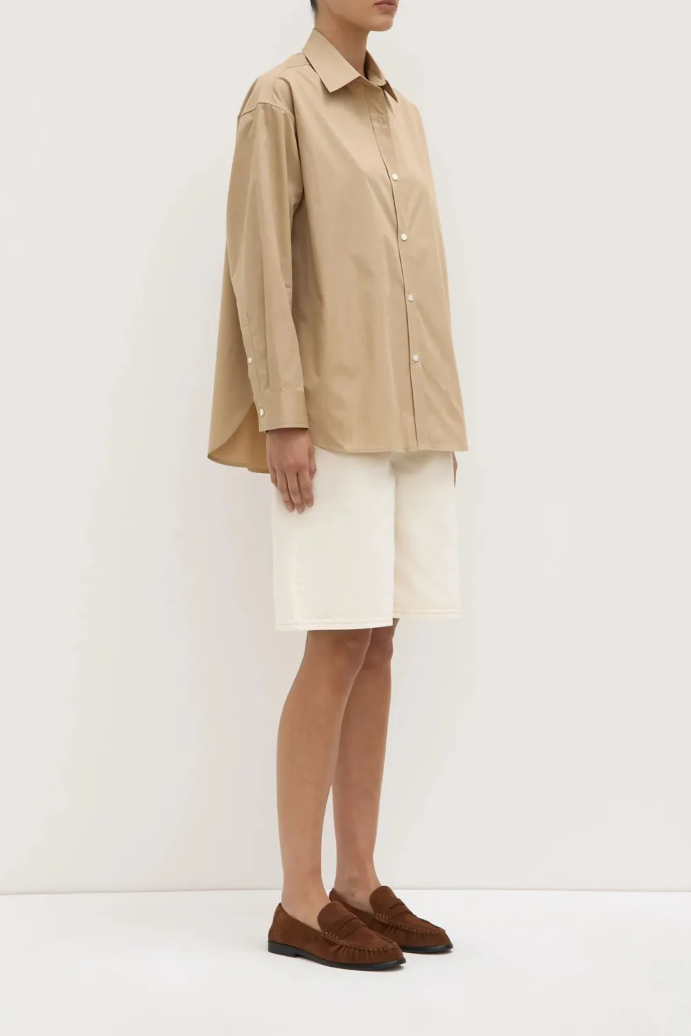 Long Sleeved Cotton Poplin Shirt