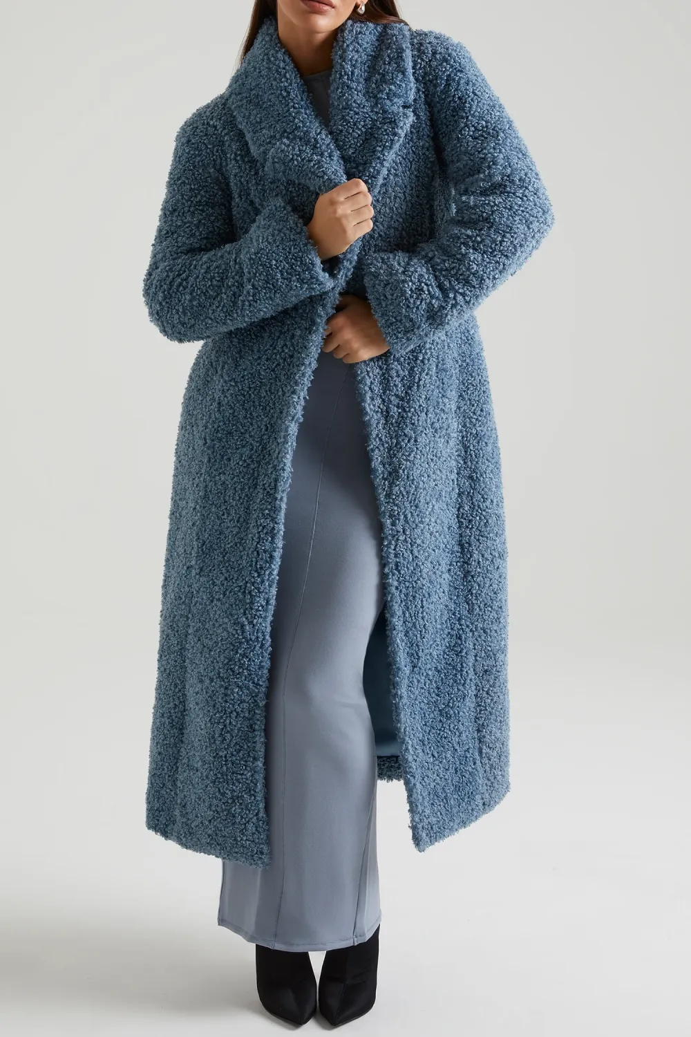 Constant Temperature Lambskin Long Warm Coat