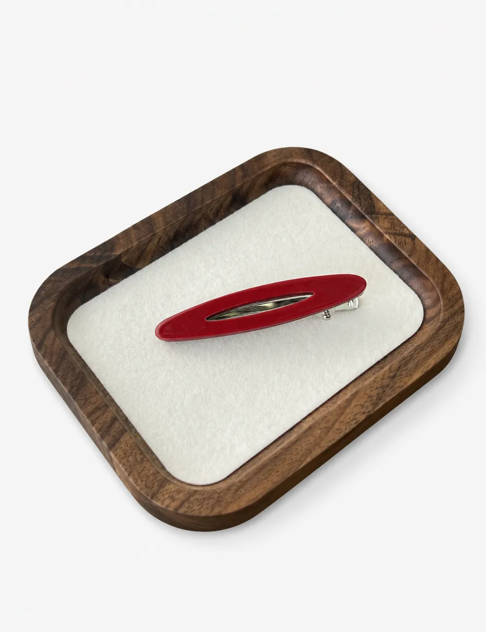 Elongated Slim Shape Marbled Hair Clip