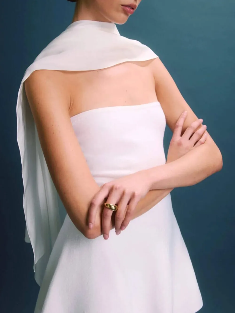Plain Tube Top with Zipper