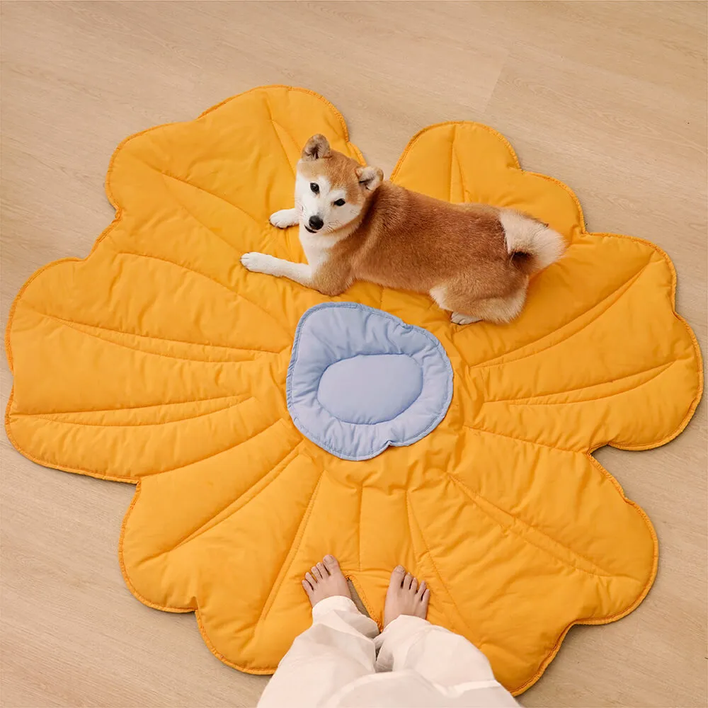 Super Large Flower Shape Human Mat Dog Blanket