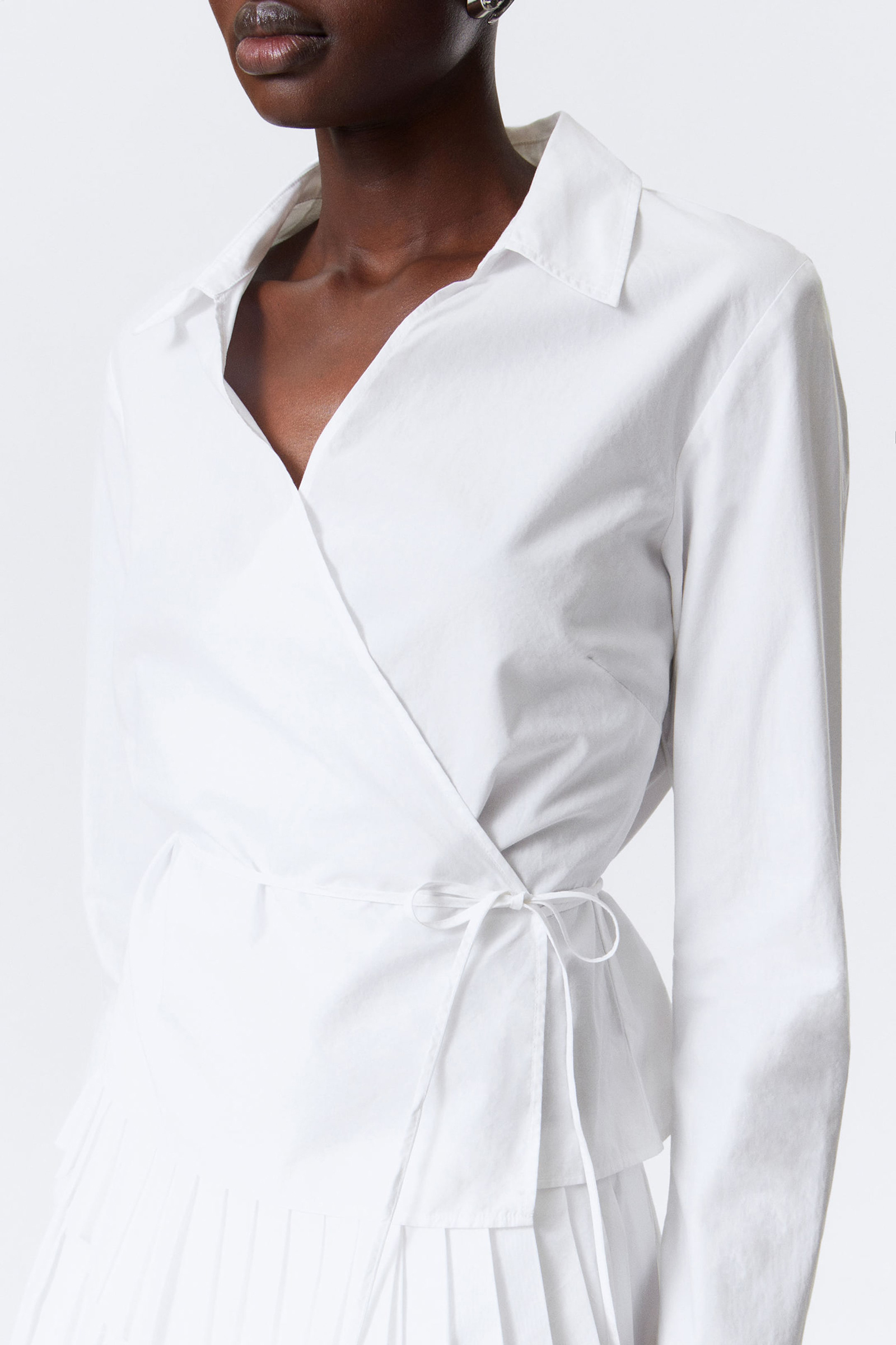 Tied Wrap Long Sleeve Shirt