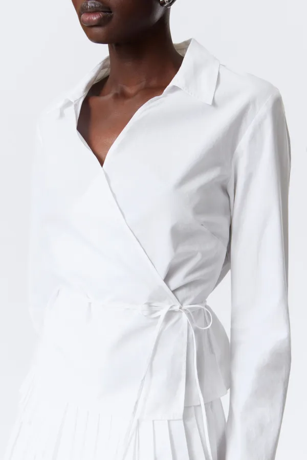 Tied Wrap Long Sleeve Shirt