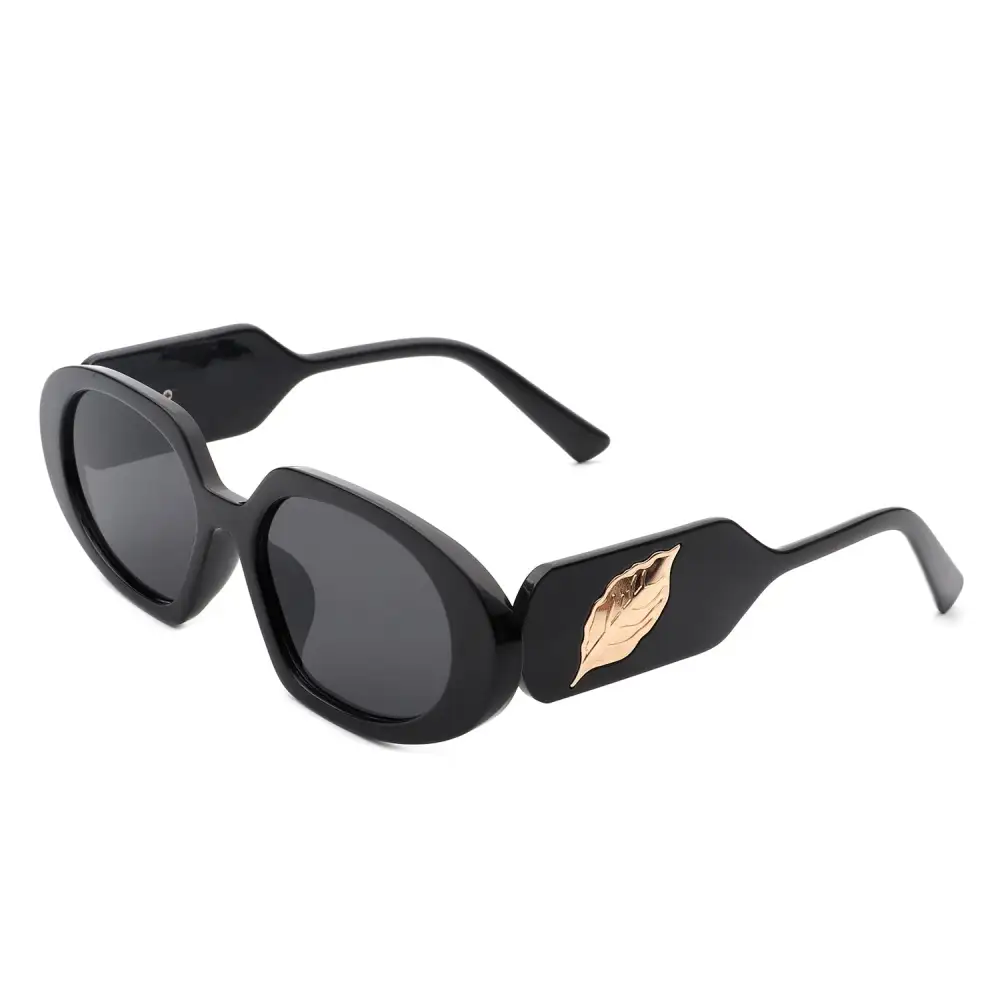 Rectangle Oval Frame Sunglasses