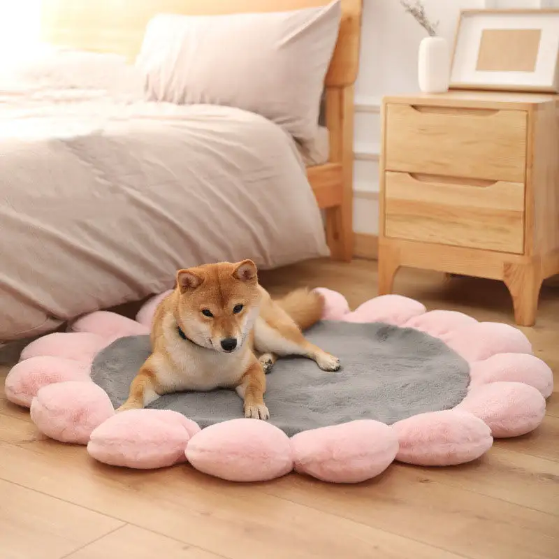 Colourful Sunflower Shape Human Pet Mat Dog Bed