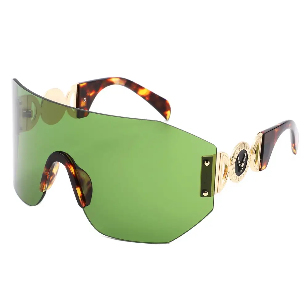 Square Rimless Frame Sunglasses