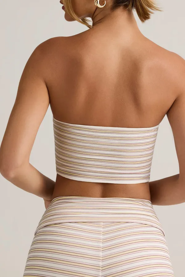 Soft And Breathable Striped Women's Bandeau Top