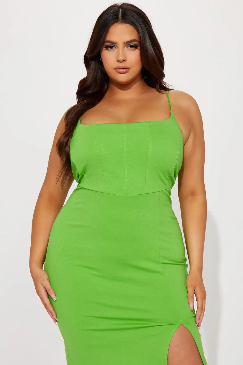 Kassie Midi Dress - Green