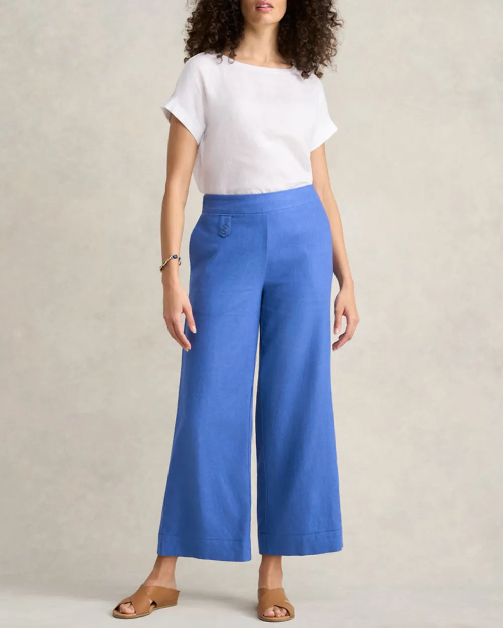 Pocket Detail Wide Leg Pant