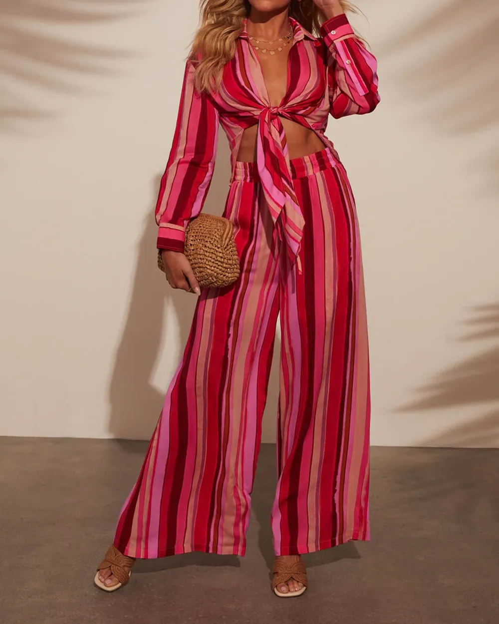 Sunsets High Rise Wide Leg Pant
