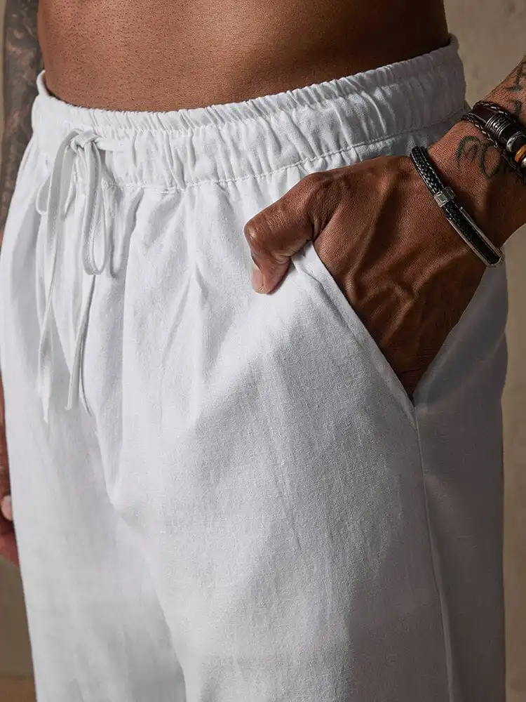 Tapered Straight Leg Pants