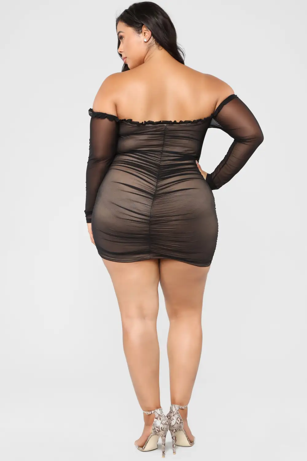 Maura Mesh Dress - Black