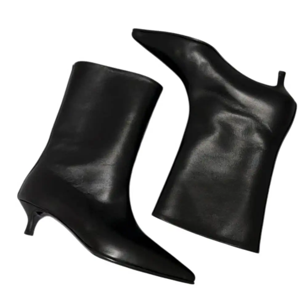 Minimalist Aesthetic Ankle Boots