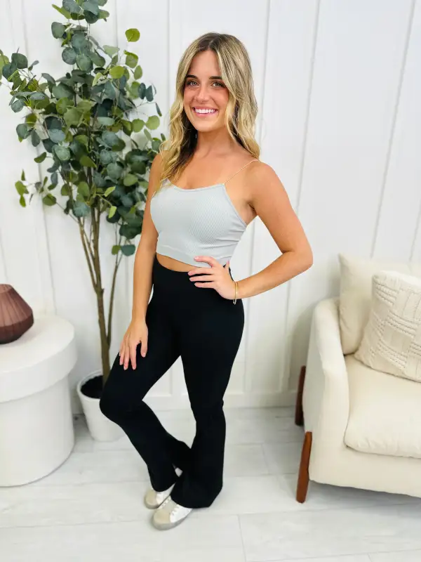 Solid Button Fly High Waist Capri Jeans