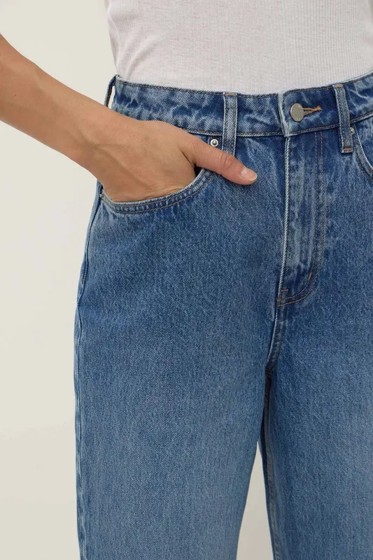 Classic Blue Vintage Straight-Leg Jeans