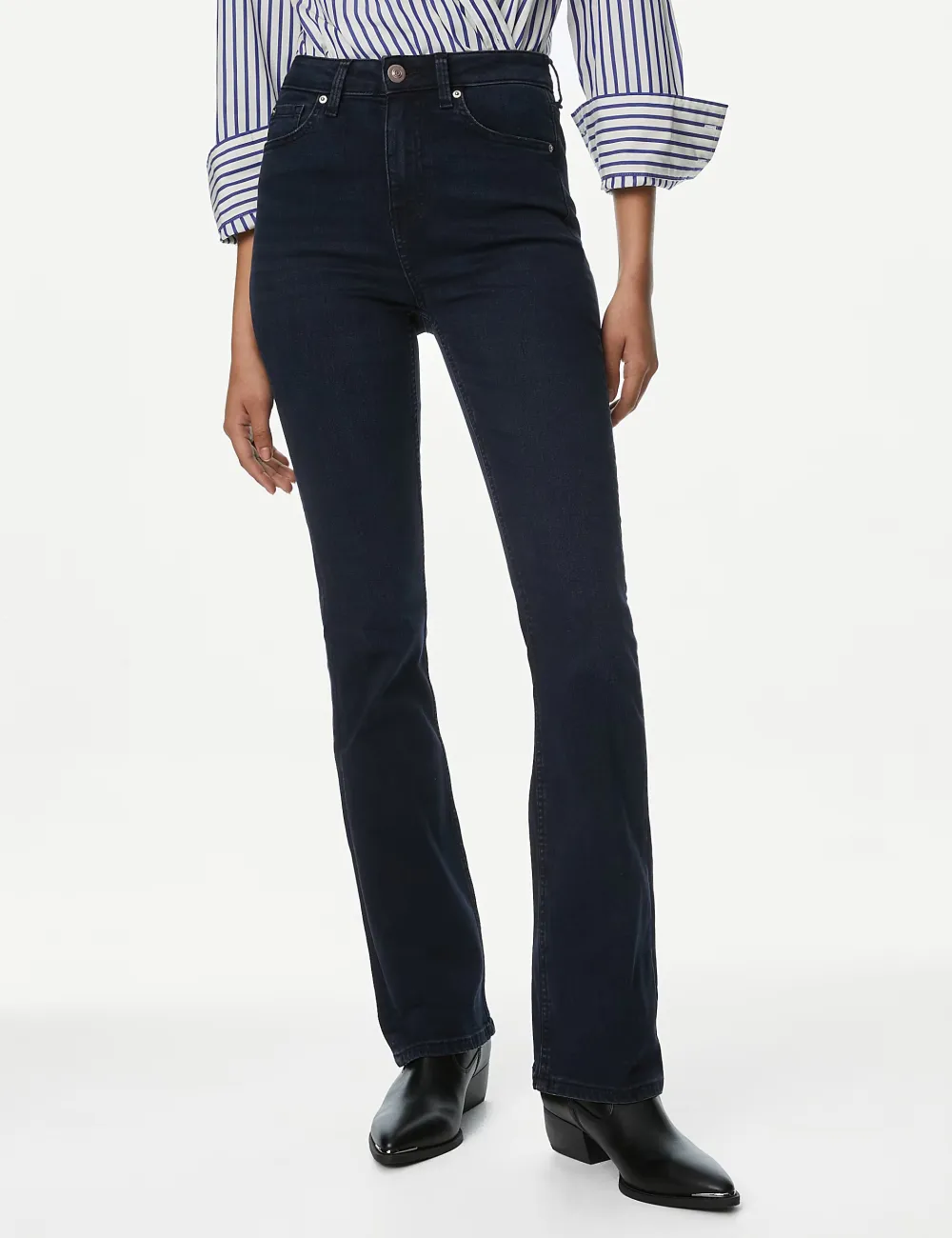 Womens Casual Slit Jeans