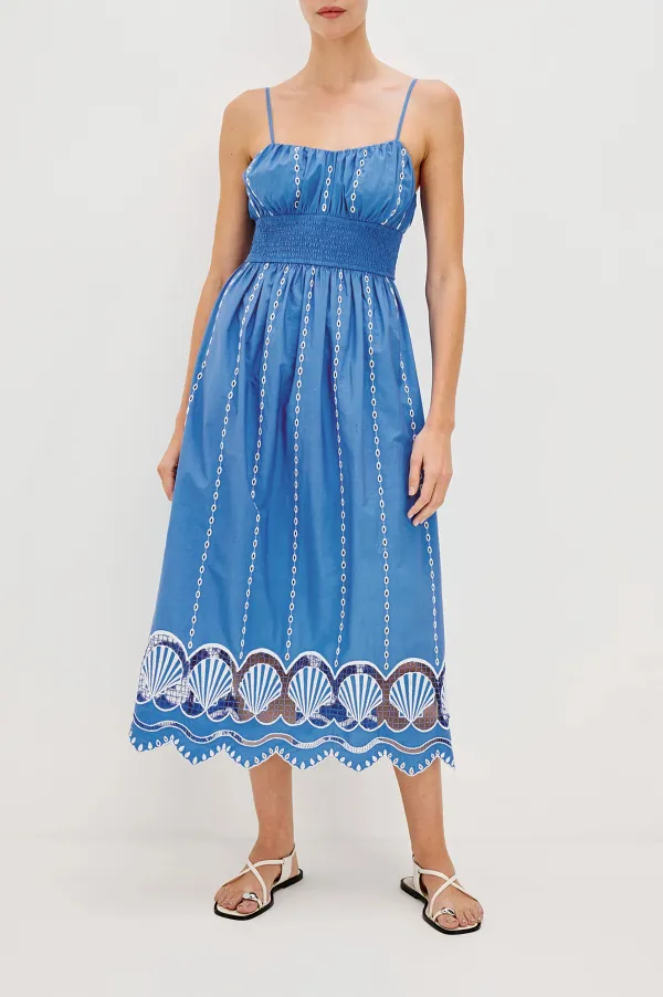 National Style Shell-Patterned Skirt With A Flared Bottom For Ladies