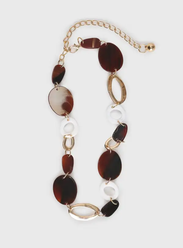 Textured Beaded Chain Belt