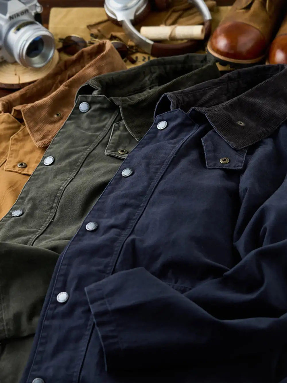 Men'S Corduroy Canvas Work Jacket