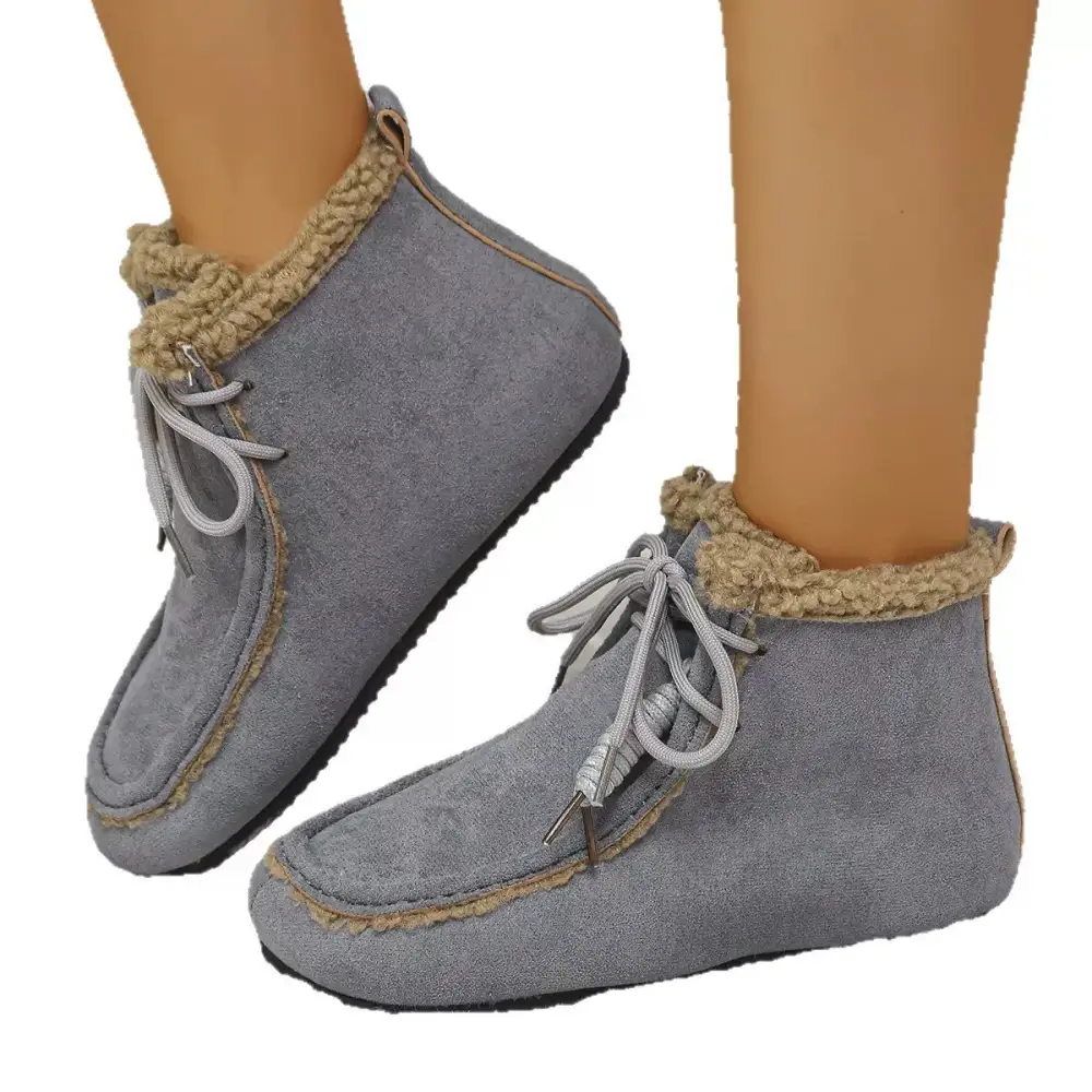 Refined Plush Lined Ankle Boots