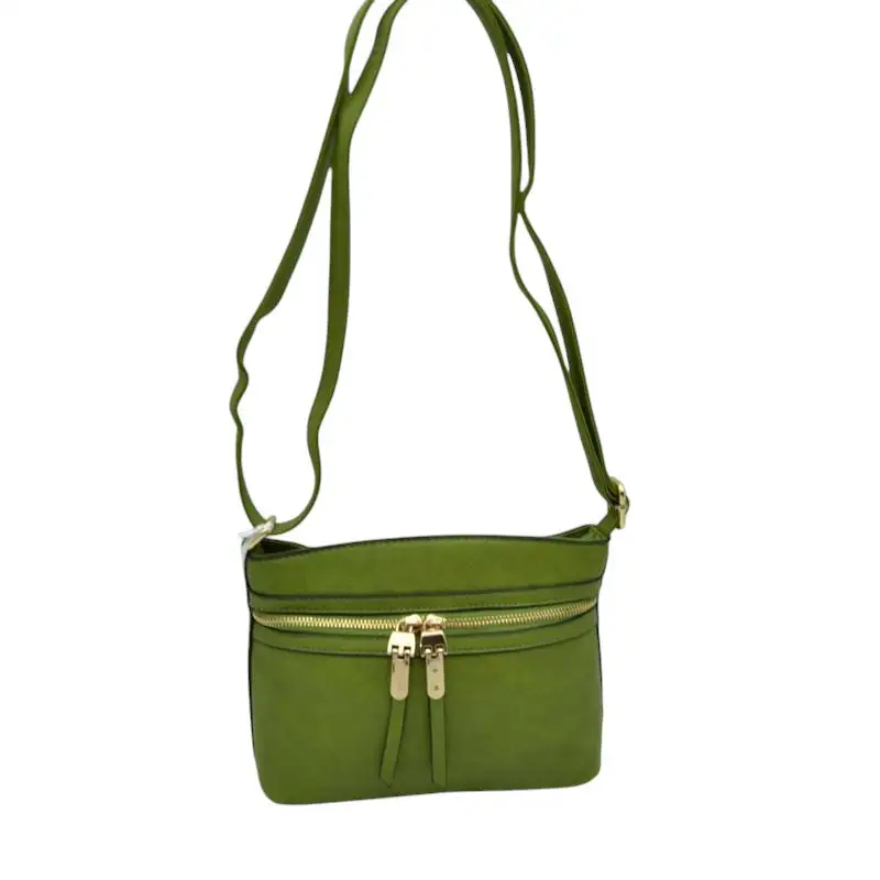 Zipper Detail Crossbody Bag