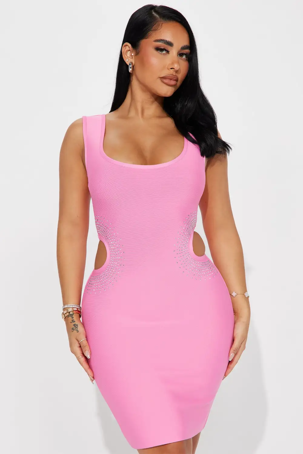 Reese Bandage Mini Dress - Pink