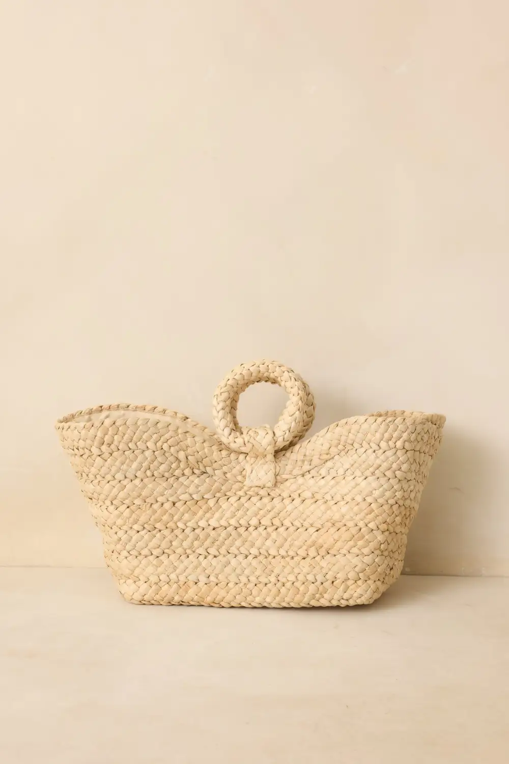 Woven Raffia Tote Bag