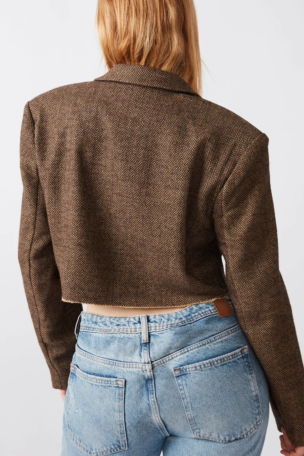 CROPPED CROPPED BLAZER BLACKWHITE