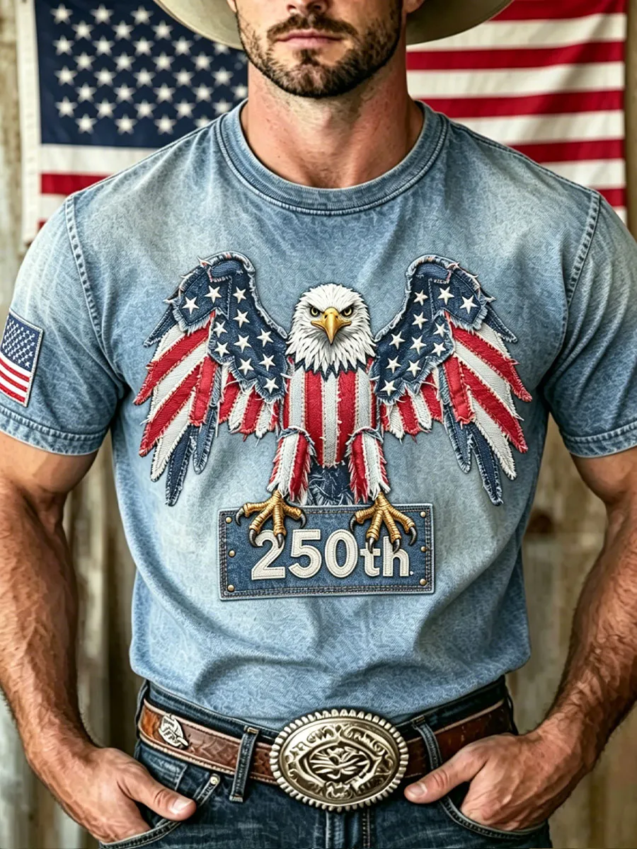 Men's 250th Anniversary Western Style T-Shirt