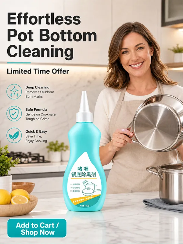 Household pot bottom black remover