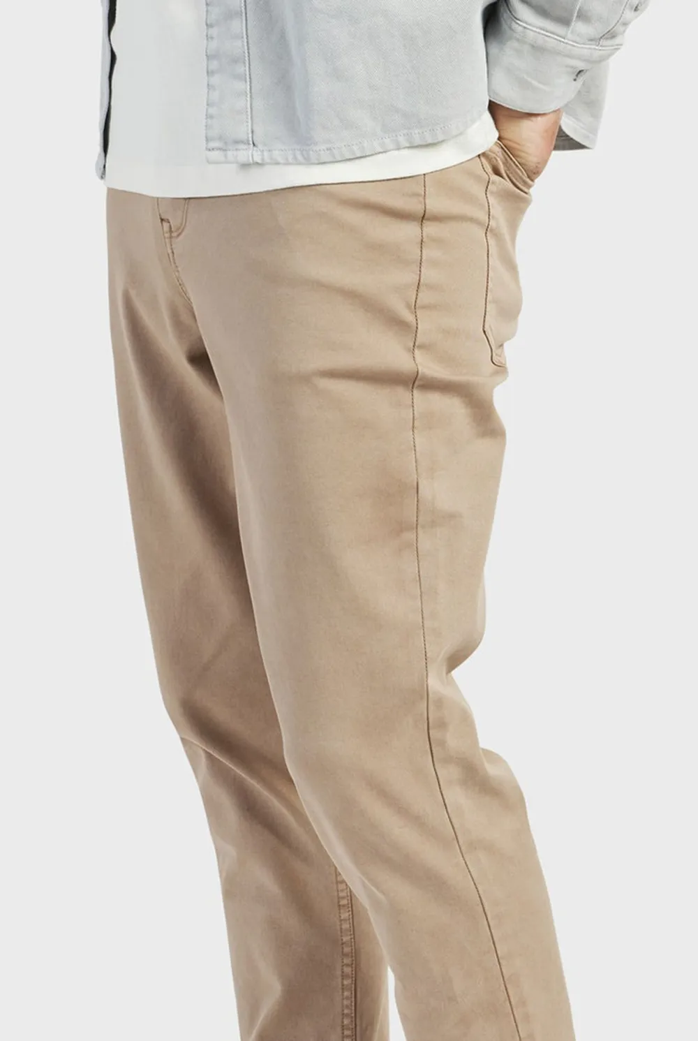 Jensen 5 Pocket Pant-Almond tan