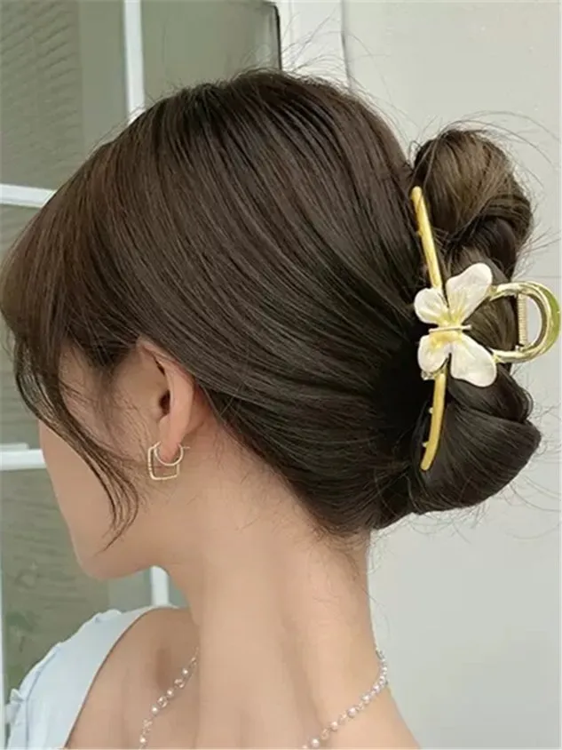 Women's Butterfly Acrylic Large Barrette Hair Accessories