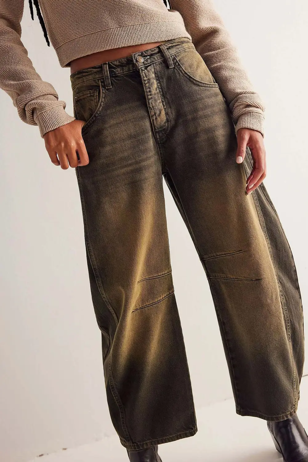 Balloon Leg Relaxed Jeans