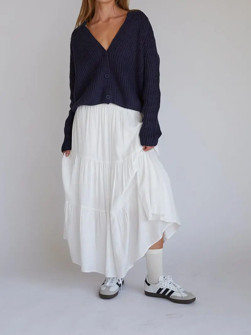 Chunky Knit Button Up Cardigan