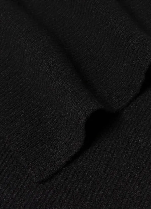 Cashmere Ribbed Scarf