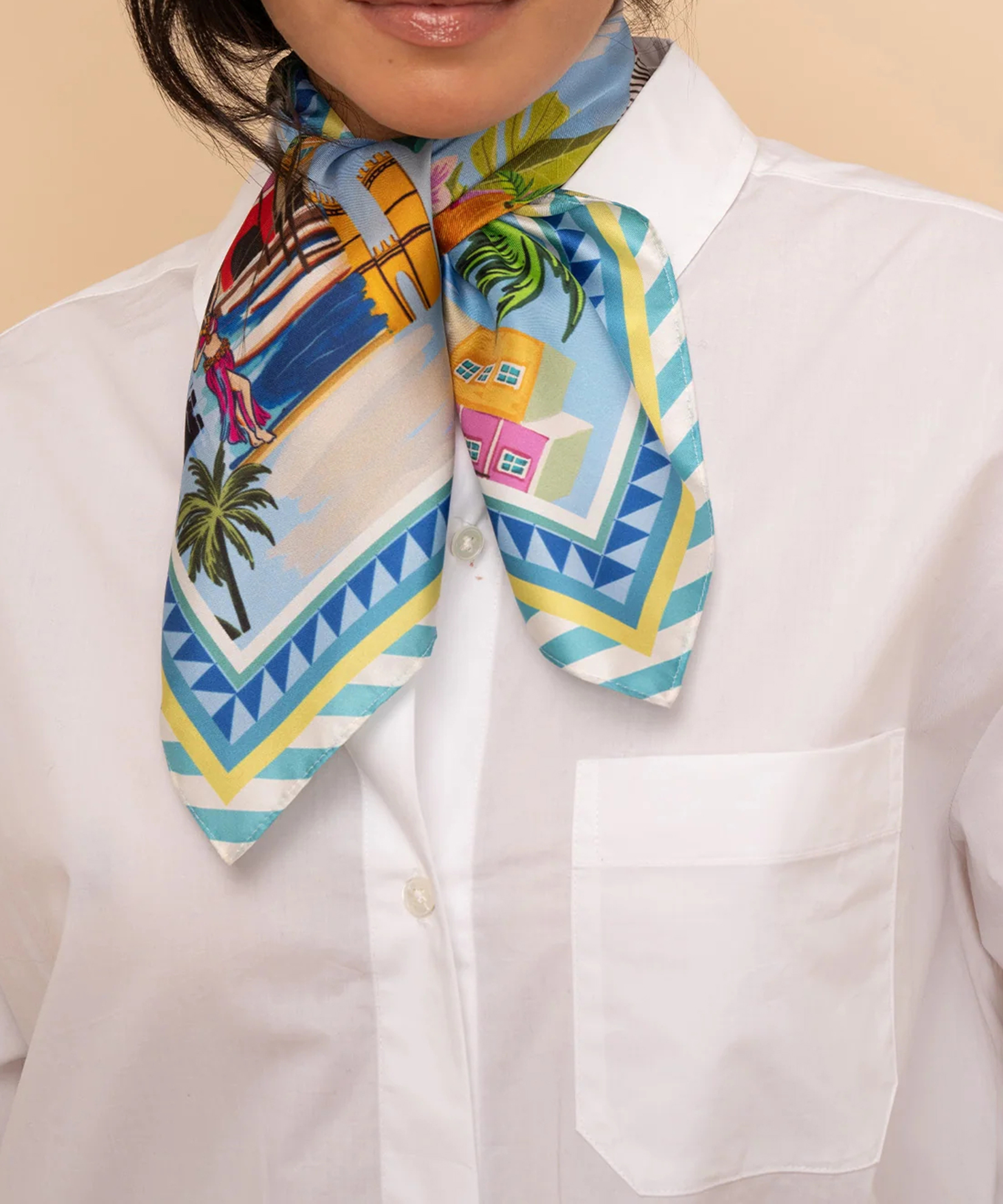 Versatile Styling Casual Style Silk Bandana