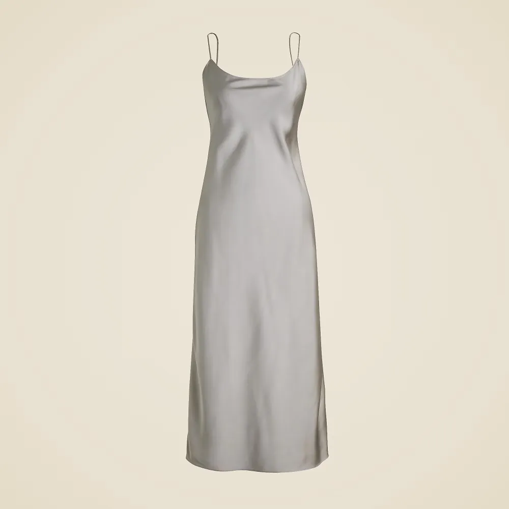 slip dress in luster charmeuse